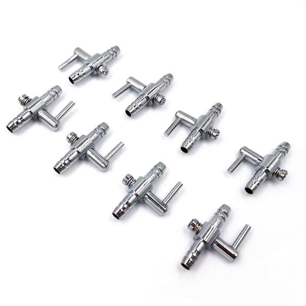 

air pumps & accessories 10pcs 4mm stainless steel aquarium tank pump flow tube pipe line control valve wholesale