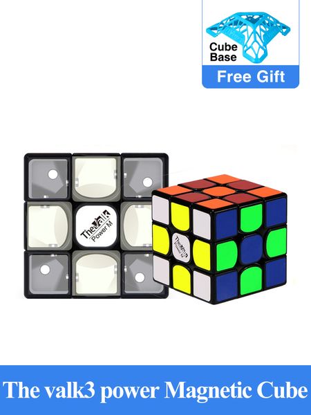 

Qiyi Mofang valk 3 power M 3x3x3 Magnetic Valk3 Mini Size Magic 3x3 speed cube Magico cubo Competition Toy WCA By Magnet