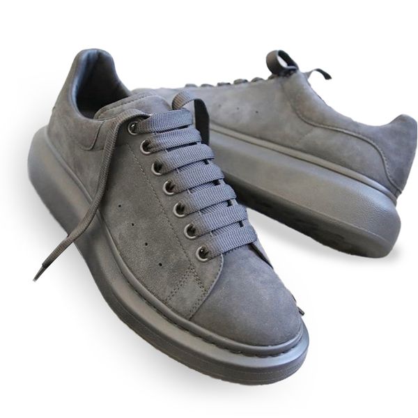 

suede platform sneakers men women designer shoes outdoor trainers mens flat casual party wedding shoes suede runner shoes with box 365, Black