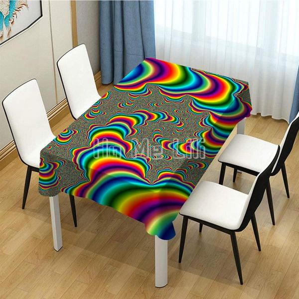 

table cloth trippy moving illusions backgrounds design unique tablecloth dining decor