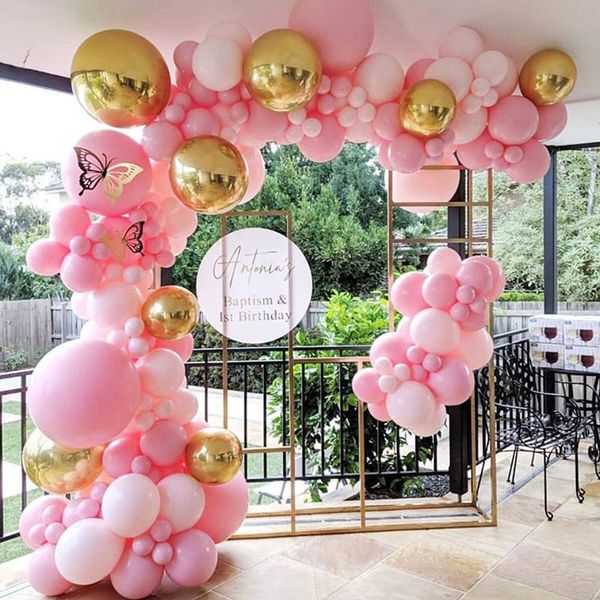 

novelty items maiden heart pink macarone balloon chain set ins style birthday party decoration advertisement scene layout