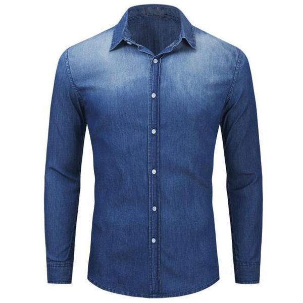 

men's casual shirts spring summer men 100% cotton for long sleeved plus size denim chemise homme, White;black