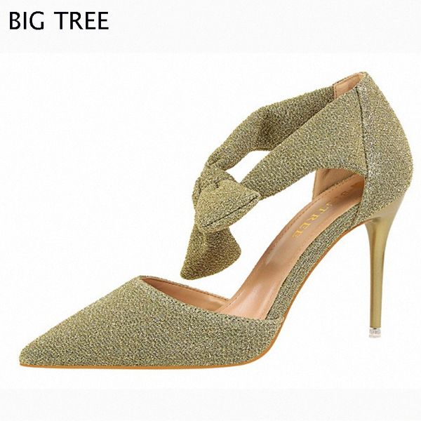 

women sandals butterfly -knot woman sweety high heeled sandals, ladies summer party shoes 48 txj 30ut#, Black