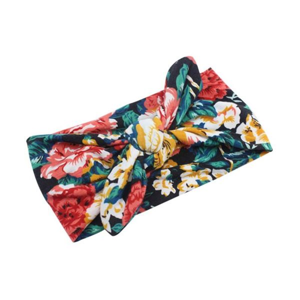 

hair accessories baby girls floral headband head wraps headbands kids printing turban bands born infant po prop, Slivery;white