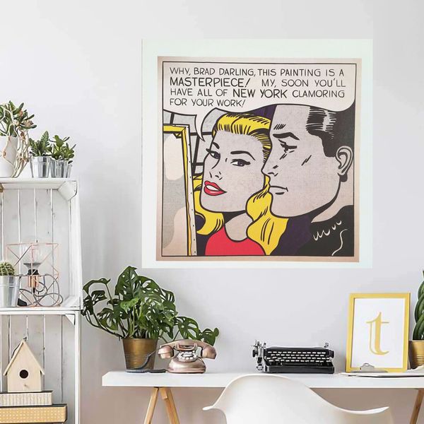 

roy lichtenstein * masterpiece * home decoration handcrafts /hd print oil painting on canvas large wall art canvas picture 210220