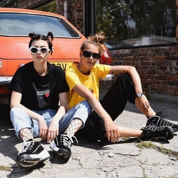 

kuakuayu hjn summer style fashion tee hopeless romantic rose print t-shirt women tumblr aesthetic street swear graphic tee, White