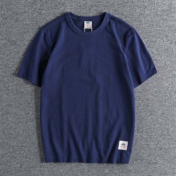 

2021 summer round neck short sleeve t-shirt men's solid color simple versatile loose fashion brand tee for lovers 0912 ogou, White;black