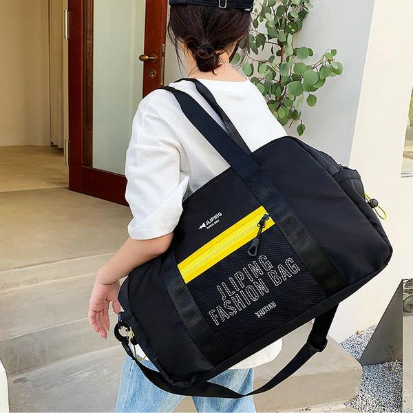 

duffel bags women's travel bag large capacity shoulder outdoor sports fitness yoga waterproof weekend duffle handbag lady organizers