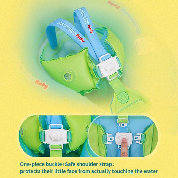 

life vest & buoy infant baby swimming float inflatable ring bath circle with bottom support