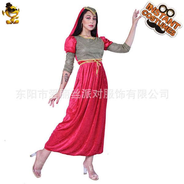 

renaissance halloween casual dresses medieval red princs party drs, Black;gray