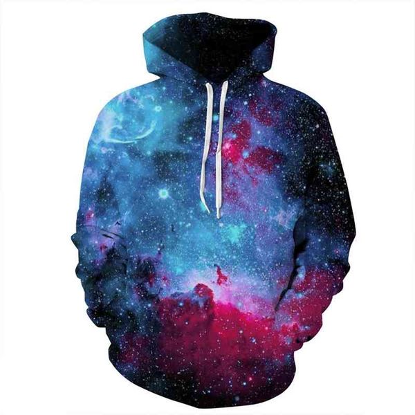 

popular star series 3d digital printed hooded sweater loose large baseball suit for men and women, Black