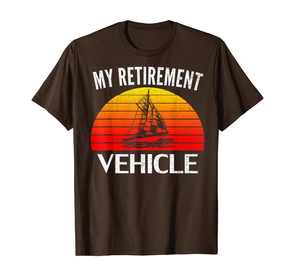 

Retro My Retirement Vehicle Funny Sailing/Sailboat Gift T-Shirt, Mainly pictures