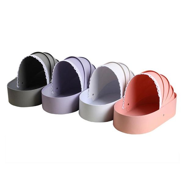 

gift wrap creative flower box decor lace ribbon cradle packing boxes arrangement basket 1pc