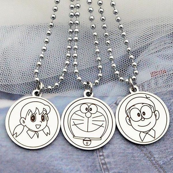 

pendant necklaces playful cute girl fashion necklace couple girlfriend student cartoon sweater clavicle chain women jewelry accessories, Silver