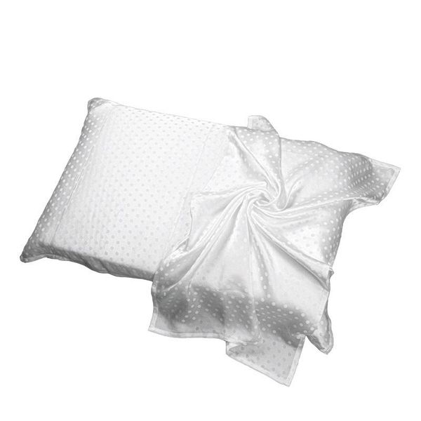 

pillow case single 1 pcs 16 mumi pure color polka dot silk towel soft silkworm sangbo satin 6 bands