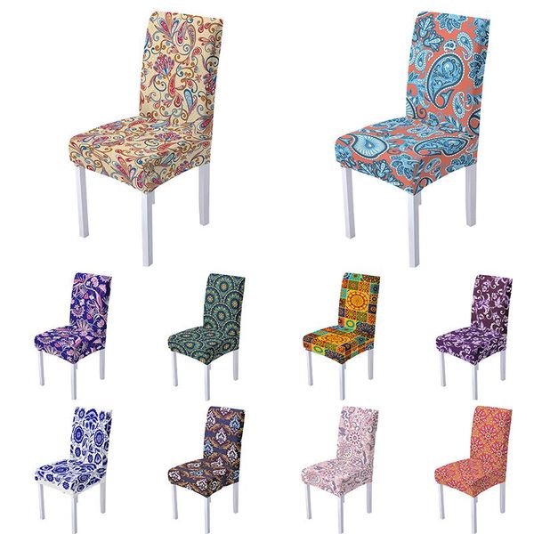 

chair covers ethnic style spandex elastic stretch seat protector for banquet anniversary party event decor