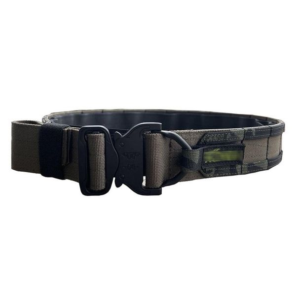

waist support tactical cs outdoor molle system military army fighter belt combat inner & outer 1.5/1.75/2.0 in wide, Black;gray