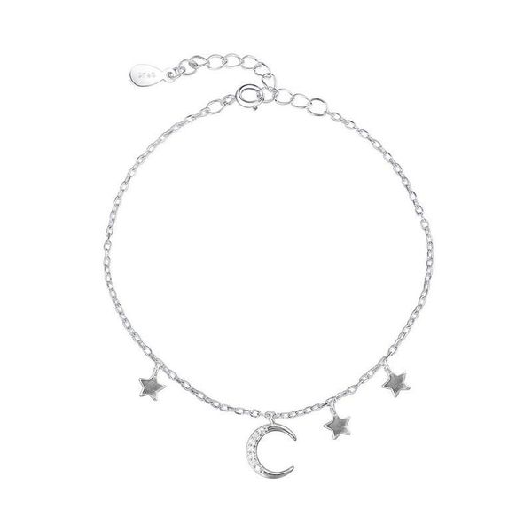 

charm bracelets pulseras mujer armbanden voor vrouwen femme fashion moon star for women trendy bracelet gifts, Golden;silver