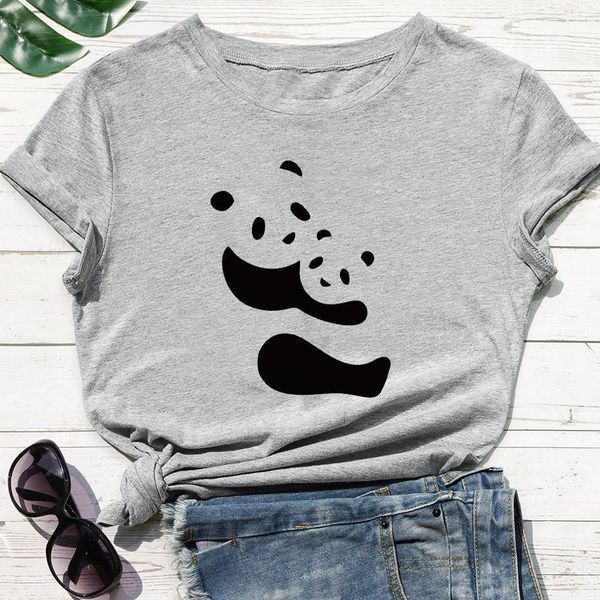 

harajuku new t shirt women mother and baby cute graphic print short sleeve t shirt casual grey white tshirt