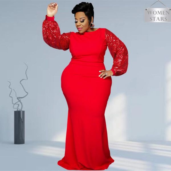 

plus size dresses for women sequin party long dress elegant fashion bodycon stretch birthday maxi wholesale dropshopping, Black