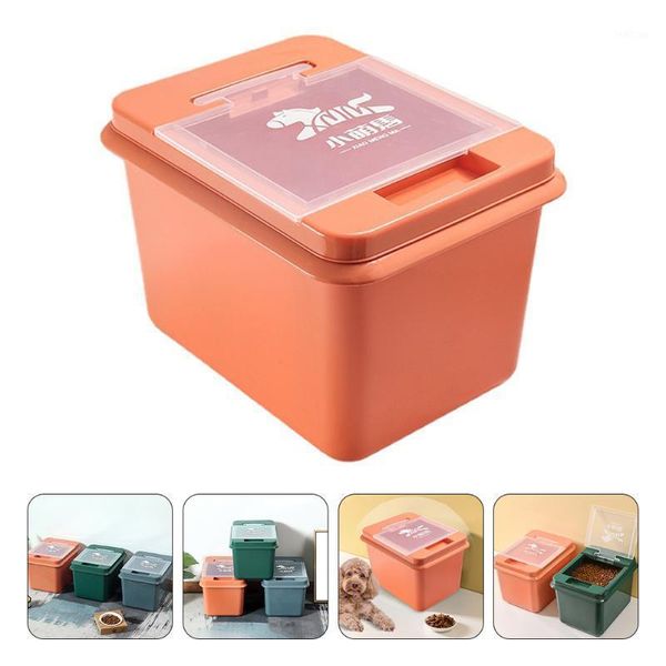 

storage bottles & jars 1 pc pet food dog bin 10l large capacity cat bucket