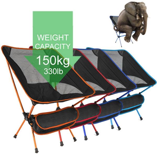 

ultralight folding camping chair fishing bbq hiking chair fishing picnic outdoor tools travel foldable beach seat