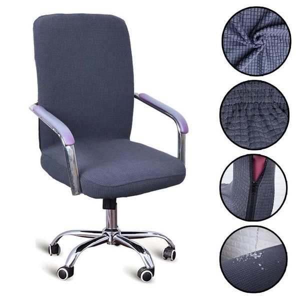 

chair covers office cover knit thick elastic solid color waterproof recliner a45024
