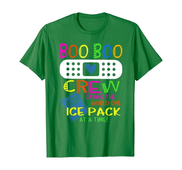 

boo boo crew saving world ice pack nurse saying gift idea t-shirt, White;black