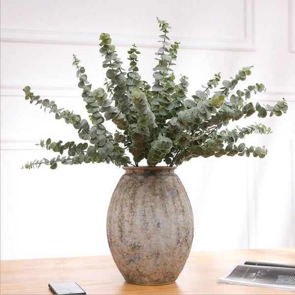 

5pcs/set green artificial eucalyptus leaf plant vine garden balcony home decor