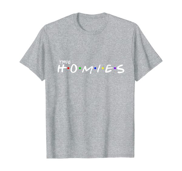

homies apparel friends and true homies t-shirt, White;black