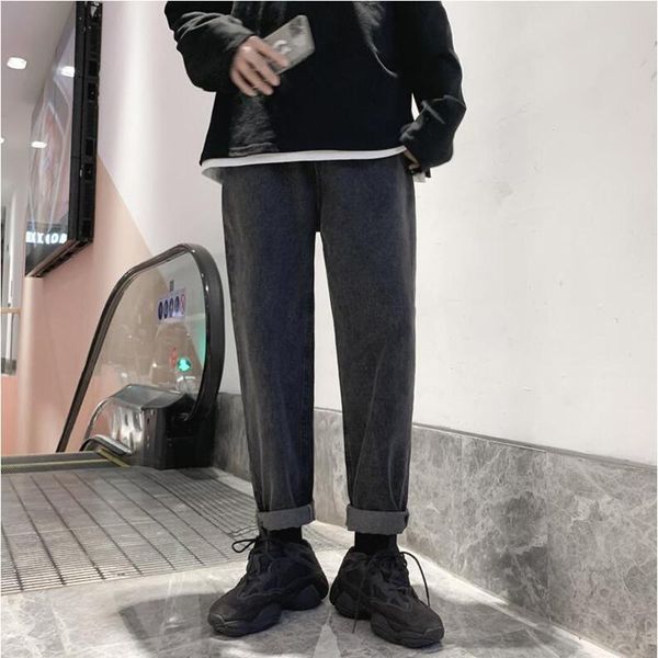 

men's jeans selling spring autumn restores ancient ways to fall feeling han edition trend teenager loose and wide leg trousers, Blue