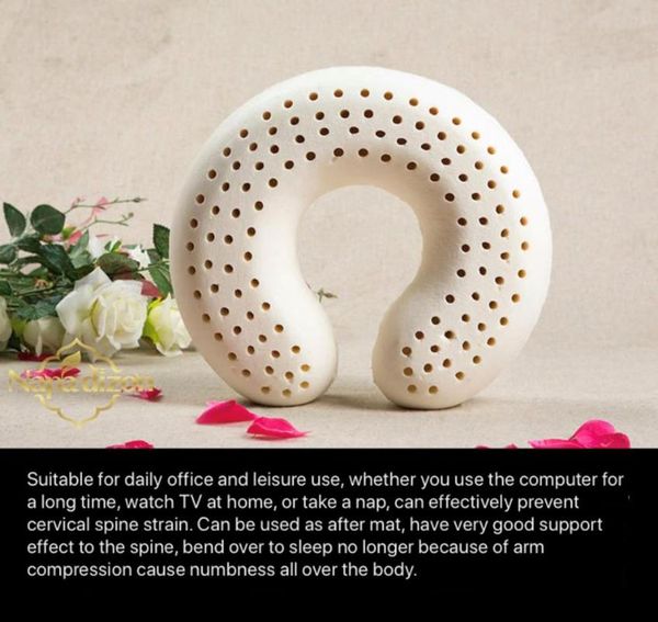 

pillow u-shaped natural latex companion of travel nap