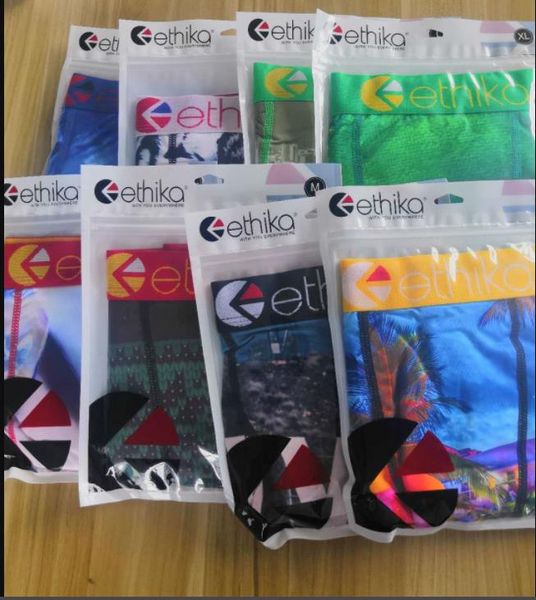 

women men underwears luxurys designers ethika boxer breathable underpants mens tight waist underpant boxers man, Black;white