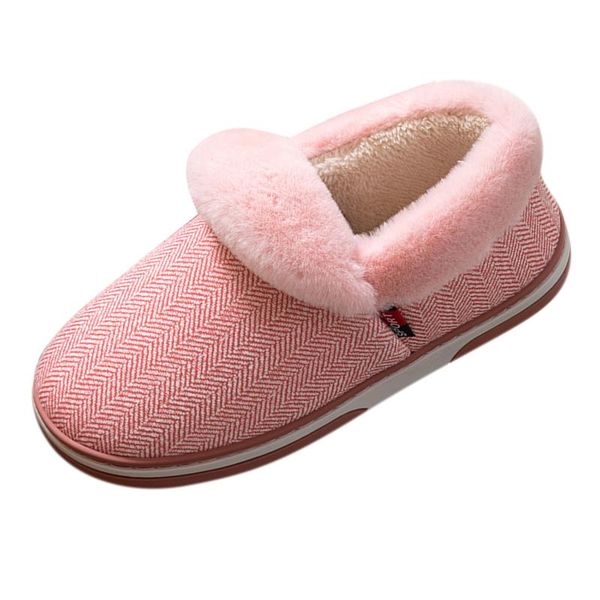 

slippers womens for men warm shoes soft plush house flip flop female non-slip bedroom women's 2021, Black