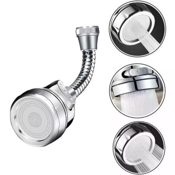 

other faucets, showers & accs 360 degree rotating nozzle for water faucet kitchen pressurized splash saving bathroom shower head filter nozz