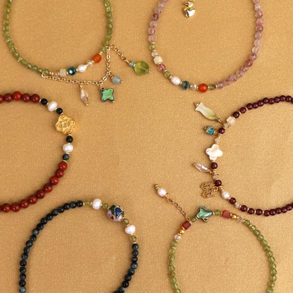 

beaded, strands di li, Black