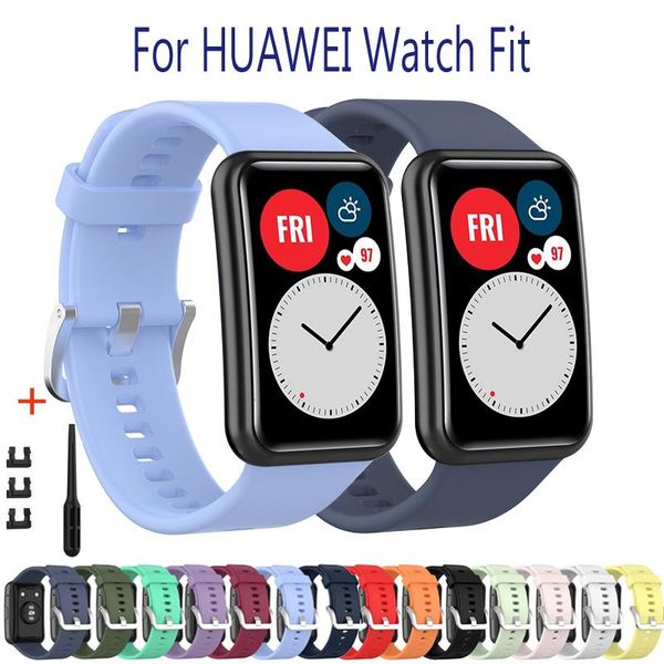 

watch bands strap for huawei fit band sport smart waterproof wrist watchband bracelet accessories, Black;brown