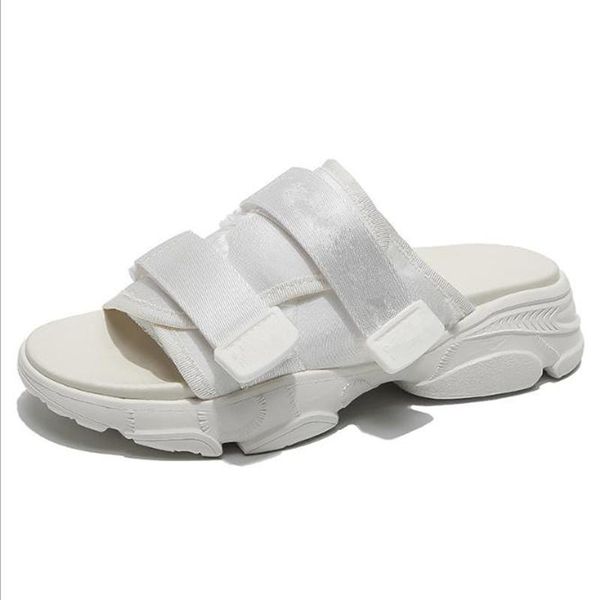 

slippers summer thick soled women casual flat shoes brand design ladies flip flops platform sports sandals black beach