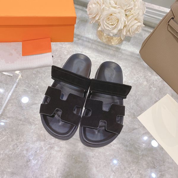 

summer style sandals, slippers lovers shoes retro first layer of cowhide/matte black waterproof