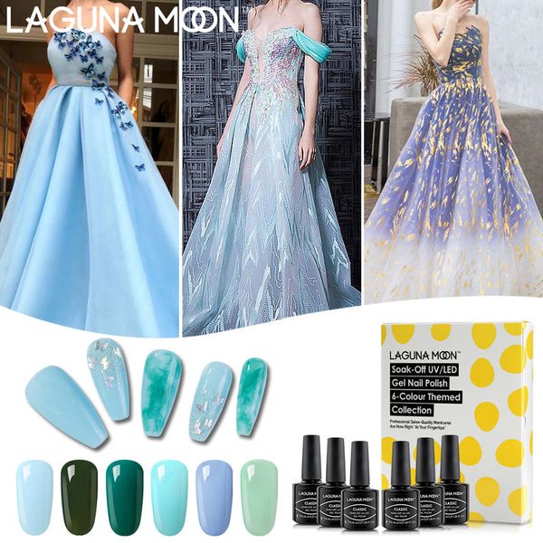 

lagunamoon crystal butterfly gel nail polish uv led soak off varnish lacquer manicure pedicure beauty salon 8ml, Red;pink