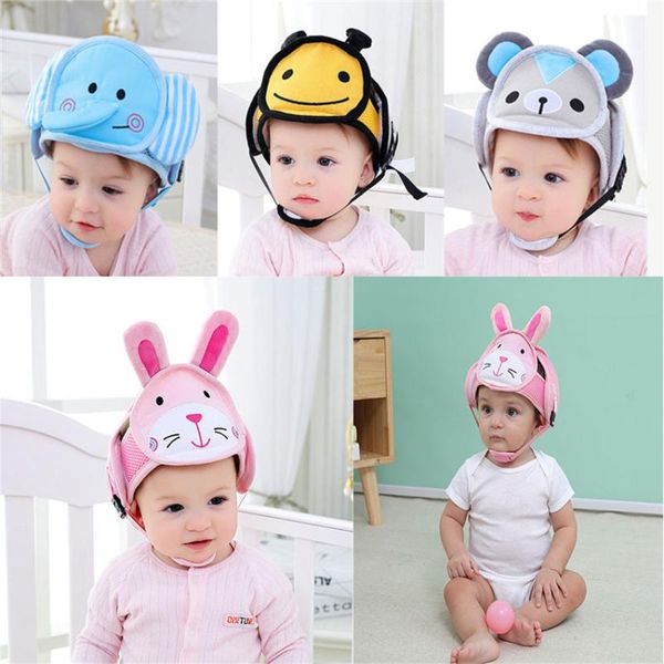 

caps & hats baby safety helmet hat helmets learn to walk protective play soft comfortable harnesses cap, Yellow