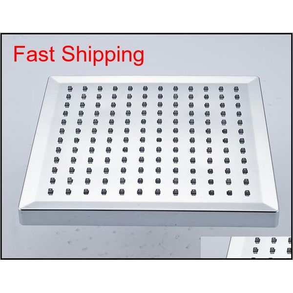 

selling 8 inches abs plastic material rainfall shower head with led lig qylycc toys2010