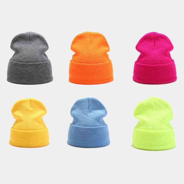 

2021 new winter hats for women men skullies beanies knitted solid cool hat girls autumn female beanie warm bonnet casual cap y21111, Blue;gray