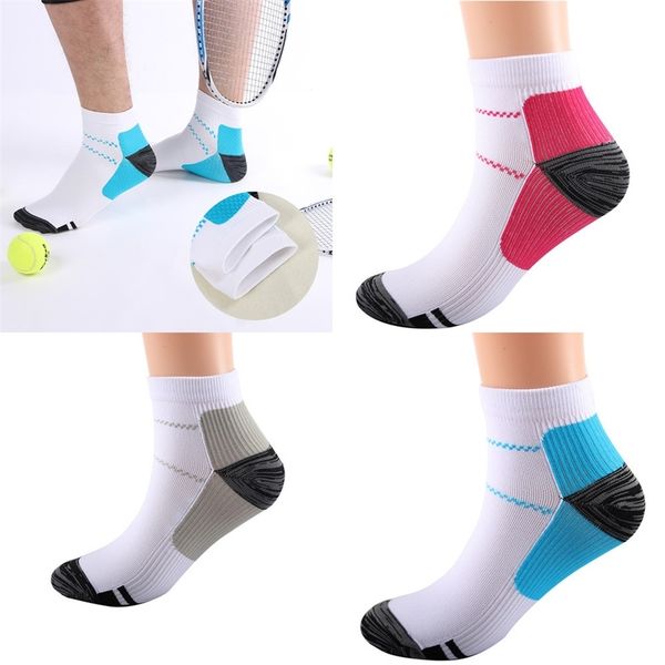 

sports socks breathable compression ankle socks anti-fatigue plantar fasciitis heel spurs pain short sock for men women h21803, Pink;yellow