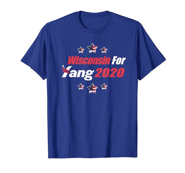 

wi wisconsin for andrew yang 2020 president democrat t-shirt, White;black