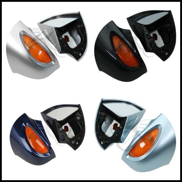 

motorcycle mirrors rear view turn signal for r1100 rt rtp r1150 black/ dark blue/ silver/ silver blue