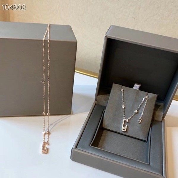 

luxury classic designer s925 sterling silver shinning square full crystal hollow pendant necklace for women jewelry