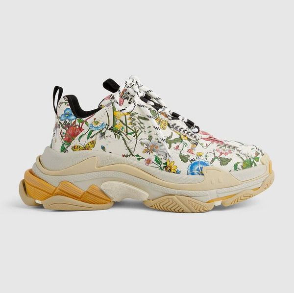 

designer luxury women men shoes the hacker project triple s sneakers 100 rhyton sneaker trainers multicolor casual shoe c1, Black
