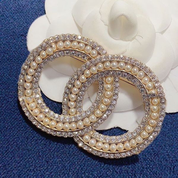 

women pearl brooch luxury diamond gold brooch pins designer brooches for men womens men fashion grace brosche accessories d2111023hl, Gray