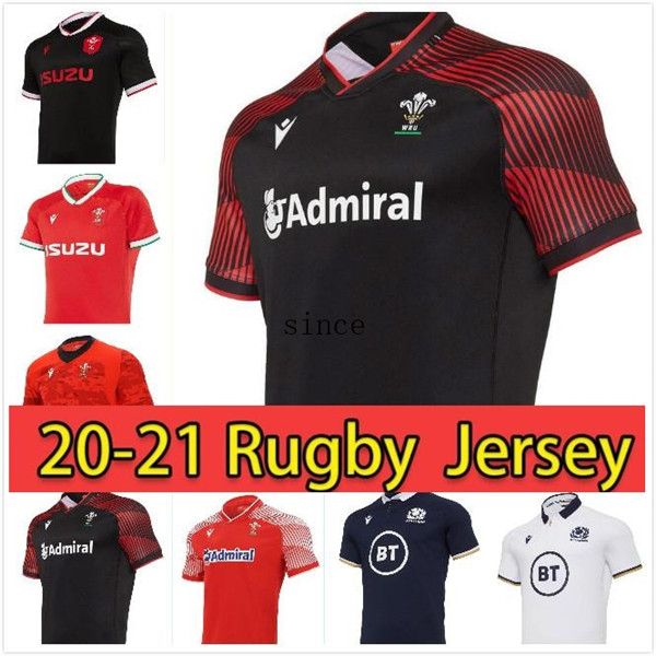 

2020/21 wales scotland home away rugby jerseys 19 20 21 national rugby league world cup wales scottish rugby shirt size s-xxxl, Black;gray
